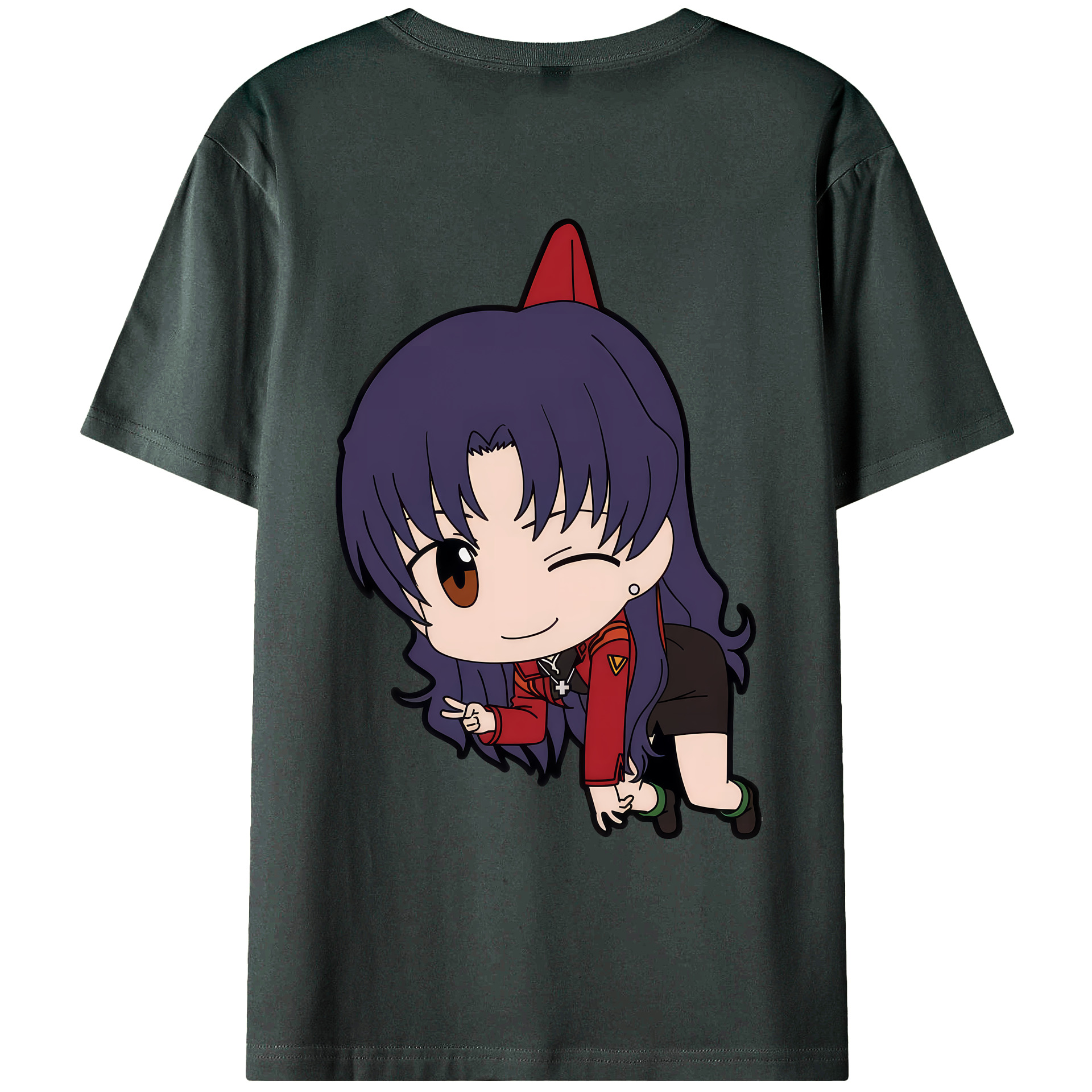 （画像用） EVA 新世紀エヴァンゲリオン 綿100％ メンズ半袖Tシャツ（バックプリント） 通気性